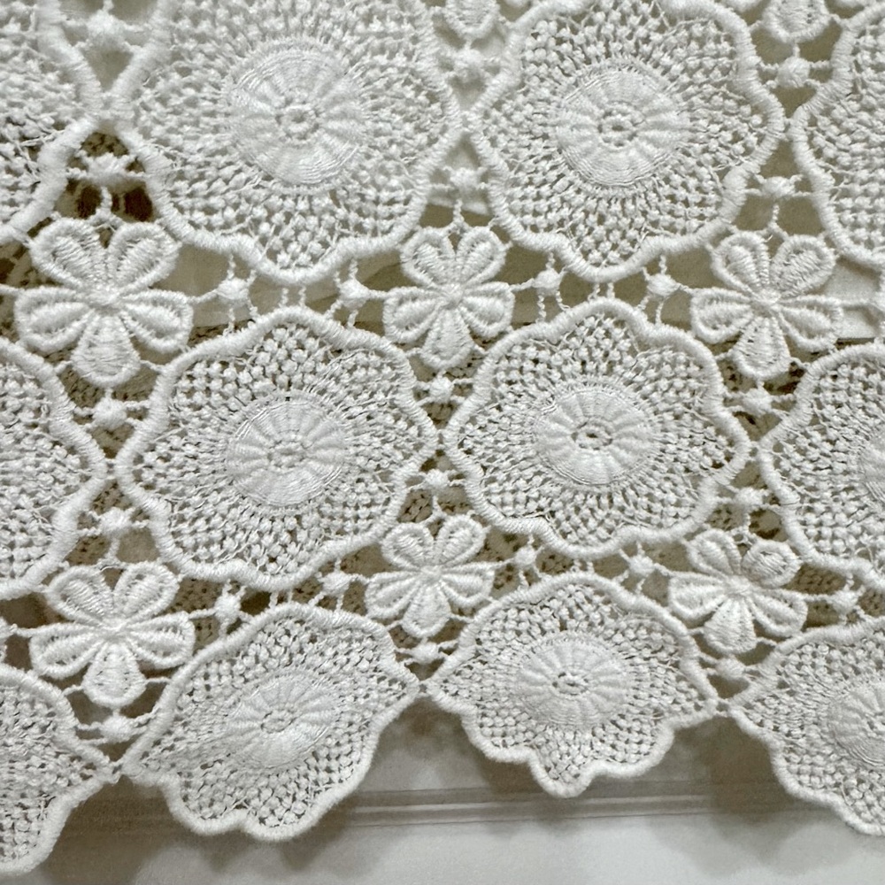 Boden Floral White Lace Long Sleeve Dress 2R - Picture 10 of 11